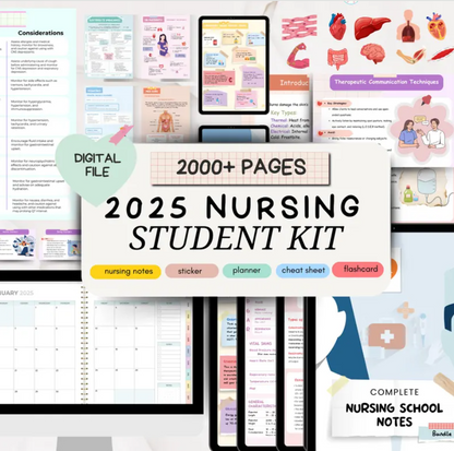 Nursing School Notes | Ultimate Med-Surg Study Guide | Digital Nursing Notes & NCLEX Prep